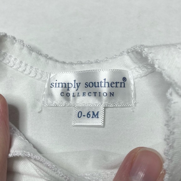 NEW Simply Southern Beach Vibes Bodysuit Size 0-6M - Picture 4 of 5